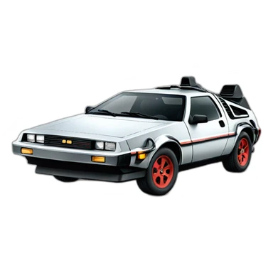 Marty McFly on car sticker