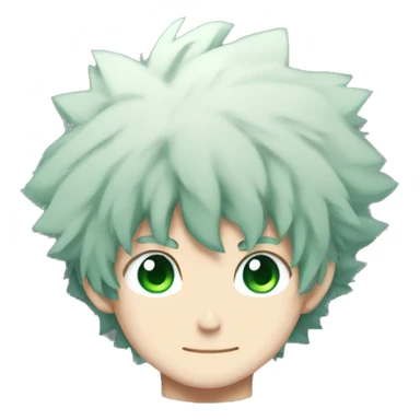 izuku midoriya but bald sticker