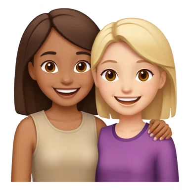 Girls friendship  sticker
