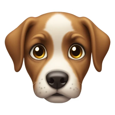 puppy eyes and pout face sticker