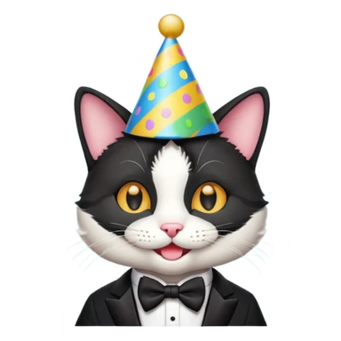 Happy Birthday Clint cat sticker
