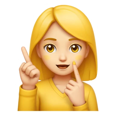 Emoji girl with middle finger up sticker