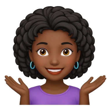 hispanic children girl with black playful hairstyle  sticker