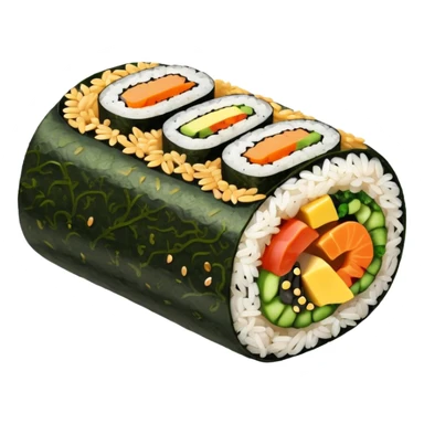 vegan kimbap single piece sticker