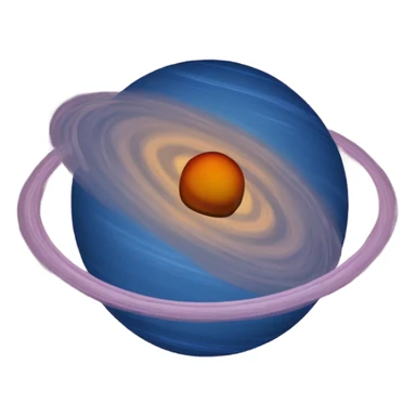 Heart shaped saturn sticker