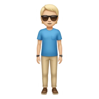 full body generic celebrity wearing sunglasses sticker
