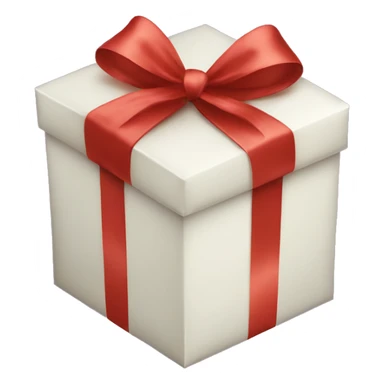 Christmas GIFTBOX with satin bow sticker