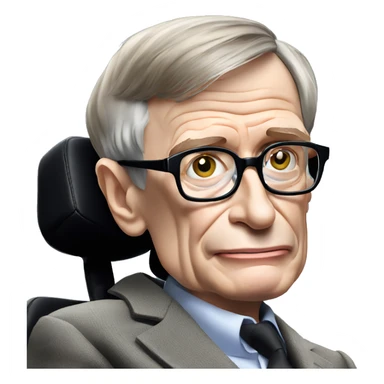 Stephen Hawking doing something cool  sticker