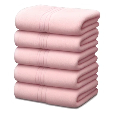 Light pink stacked towels sticker