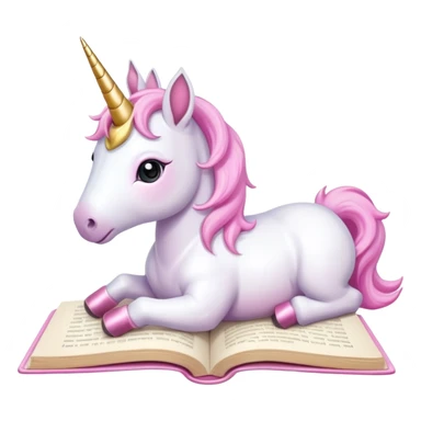 Unicorns read book
A baby unicorn lying on its belly, flipping pages with its hoof.













 sticker