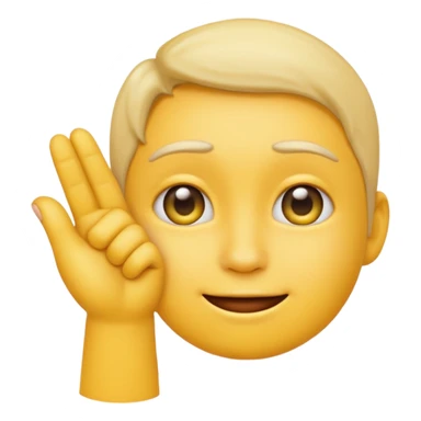 yellow emoji who do fingermouthing pose sticker