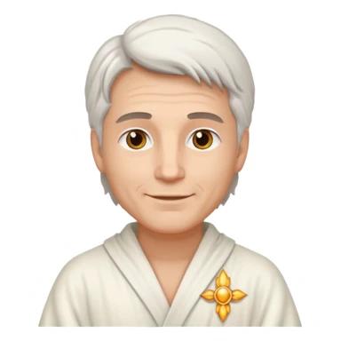 white male spiritual healer sticker