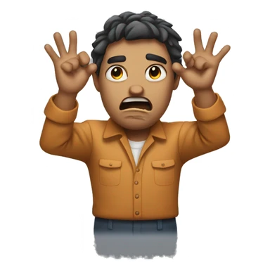 Angrily explaining with hands sticker