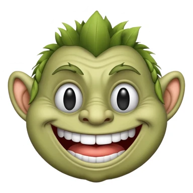 A TROLL FACE EMOJI sticker