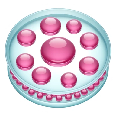 placa de petry com bolinhas rosas pequenas sticker