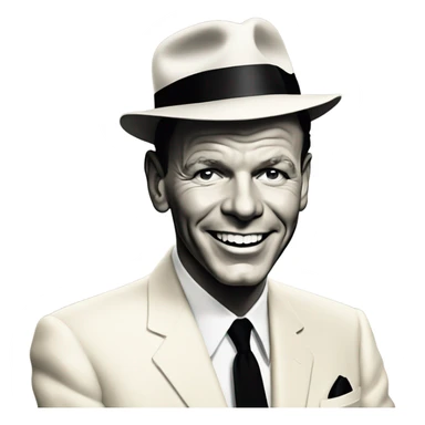 the singer in the 1960s: Frank Sinatra sticker
