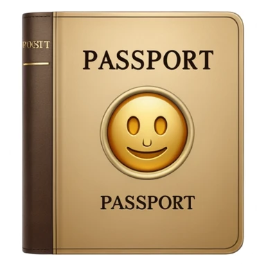 pale gold passport sticker