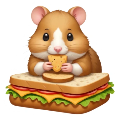 hamster go picnic sticker