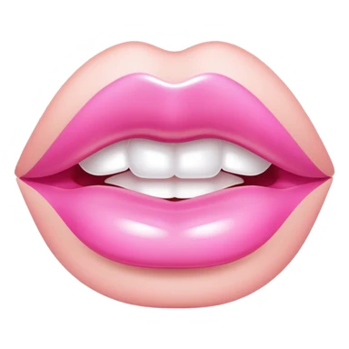 light pink lip gloss sticker