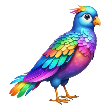 artist bird full body sticker