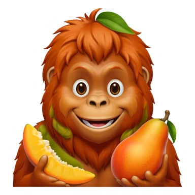 Mango orangutan sticker