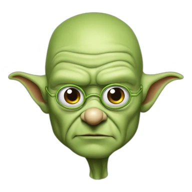 Olaf Scholz als yoda verkleidet sticker