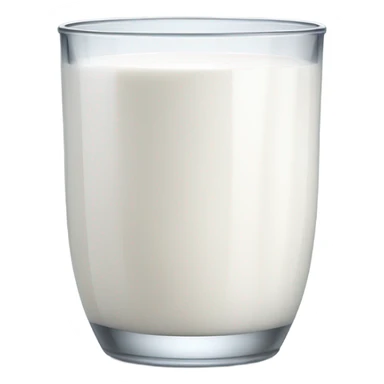 Milk in glass sticker