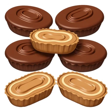 delicious buckeye candy, simple and appetizing sticker