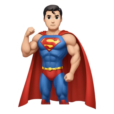 superman with cape sticker