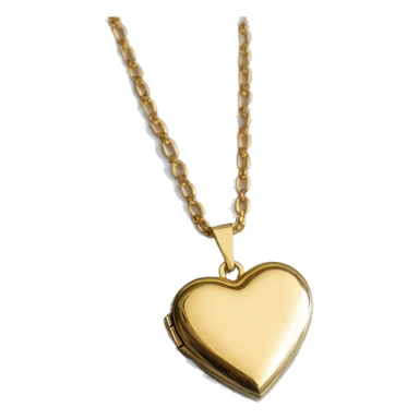 Dainty gold heart locket necklace  sticker