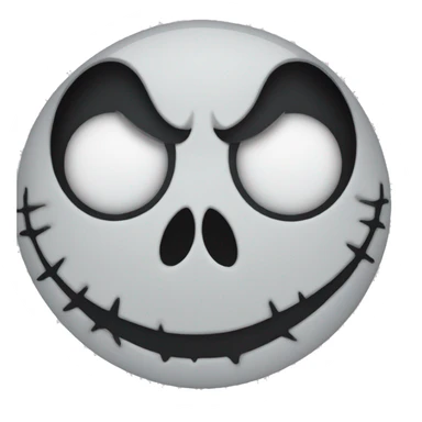 Jack skellington face sticker