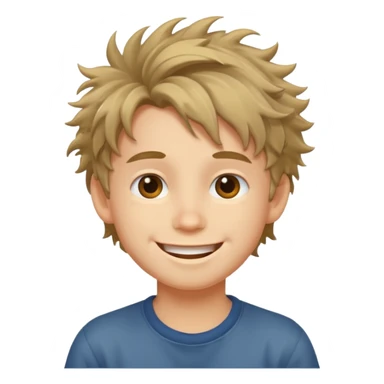 create emoji of a boy getting up in the morning in the bed sticker