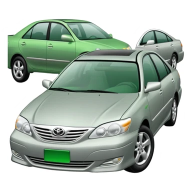 Dark Silver Green 2003 Toyota Camry sticker