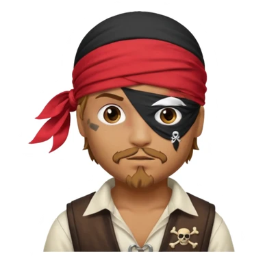 Make a pirate doing the six seven meme sticker