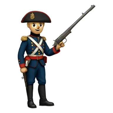 british soldier with gun 19 century sticker
