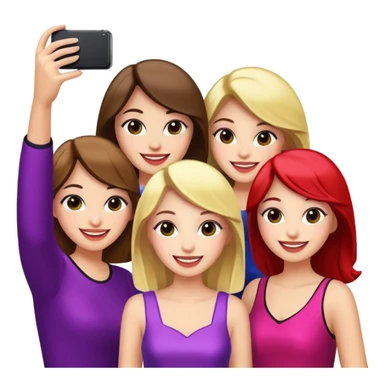 girls taking selfie in club sticker