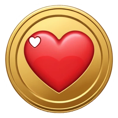vilet coin with heart sticker