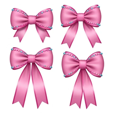 Pink Hair accessories sticker