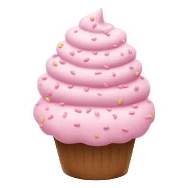 Light pink cupcakes sprinkles sticker