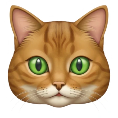 Ears Folded Mackerel Tabby Green Eyes Scotch Fold Cat sticker