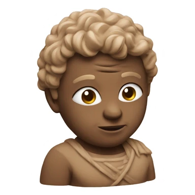 god sculpting a baby in clay sticker