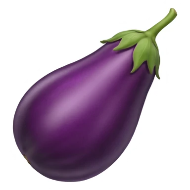 eggplant with big defined veins  sticker