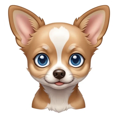 Merle chihuahua blue eyes sticker