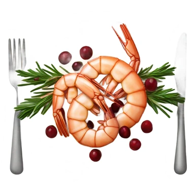 Christmas shrimp  sticker