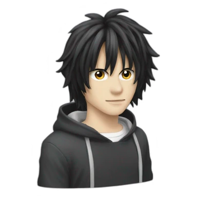 l lawliet from deathnote sticker