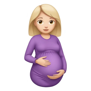 A girl pregnant full body, please. sticker