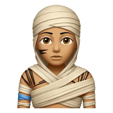 halloween mummy egyptian blood stains  sticker