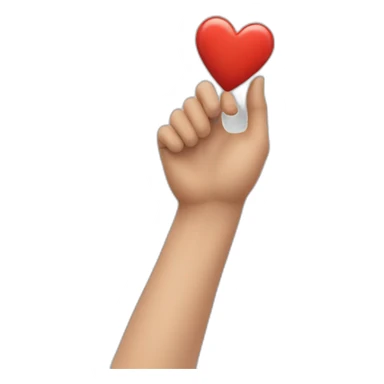 Forme de cœur avec la main sticker