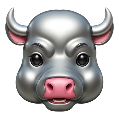 Bull emogi ,make it cool  sticker