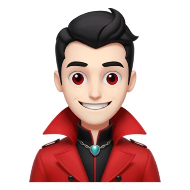 Alastor from Hazbin hotel, smiling sticker